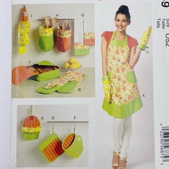 McCalls MP349 Kitchen Accessories & Apron Pattern Sz:One Size - Picture 5 of 5